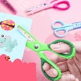 thumbnail image 2 of Decorative Edge Craft Scissors, 5.28X2.58 inch Stainless Steel Wavy Pattern Blades, Non Slip Textured Grips, Creative Zigzag Shears for Card Making, Photo Trimming, and Handmade DIY Decor Projects, 2 of 4