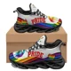thumbnail image 1 of Zapatillas de baloncesto antideslizantes con cordones y diseño personalizado del orgullo LGBT para mujer, zapatillas populares para exteriores, viajes y fitness., 1 of 6