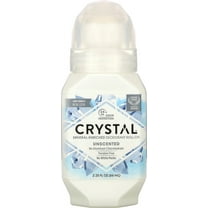 Crystal Mineral Body Deodorant Roll-On, Unscented 2.25 oz (Pack of 2)
