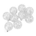 thumbnail image 2 of Adornos De Bolas De Navidad, Decoraciones De Navidad, Plástico Brillante Fuerte, Inastillable, Colgante Exquisito Para El Hogar ANGGREK Plata, 2 of 8