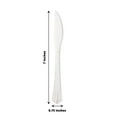 thumbnail image 3 of Efavormart 25 Pack - 7" Clear Chambury Heavy Duty Plastic Knife, Plastic Utensils for Wedding, Birthday, Upscale Occasions, Special Events, Hotels, Restaurants, Family Gatherings, BBQs, 3 of 11