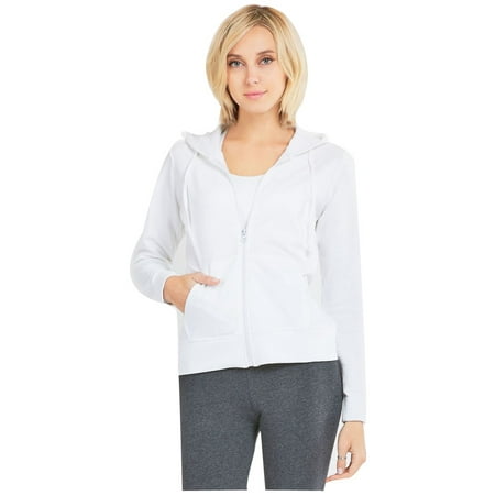 - Uni Style Apparel Womens Cotton Terry Fabric Zip Up Hoodie Jacket