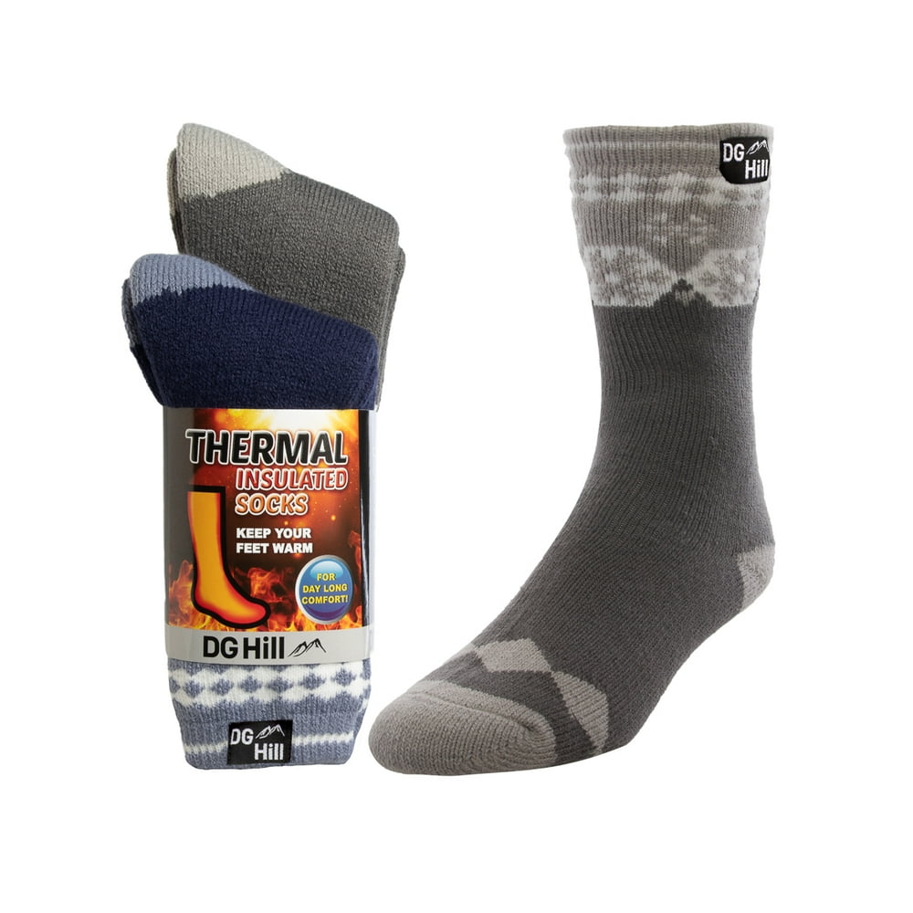 DG Hill - DG Hill Heat Trapping Thick Thermal Insulated Socks for Men ...