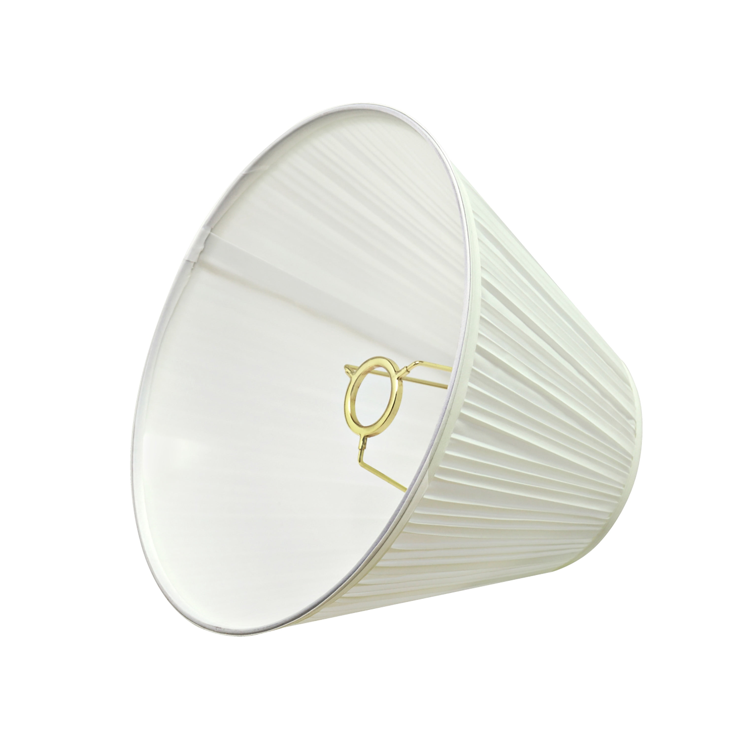 Aspen Creative 59101 Transitional Pleated Empire Shape UNO Construction Lamp Shade in Off White, 10" wide (5" x 10" x 8")