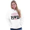 thumbnail image 3 of Pink Power Breast Cancer Awareness Hoodie Sweatshirt Women Brisco Brands S, 3 of 6