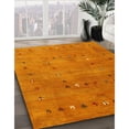 thumbnail image 2 of Ahgly Company Indoor Square Contemporary Orange Red Abstract Area Rugs, 6' Square, 2 of 6