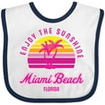thumbnail image 3 of Inktastic Summer Enjoy the Sunshine Miami Beach Florida in Pink Boys or Girls Baby Bib, 3 of 4