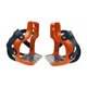 thumbnail image 1 of Estribos para montar a caballo antideslizantes, ligeros, resistentes, de aluminio profesional. Naranja, 1 of 9