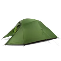 Naturehike Cloud-Up 3 Person Lightweight Backpacking Tent with Footprint - 3 Season Free Standing Dome Camping Hiking Waterproof Backpack Tents,green