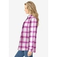 thumbnail image 3 of Woman Within Plus Size Classic Flannel Shirt, 3 of 5