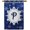 27, variante sur Monogramme Flocon de Neige d'Hiver Bienvenue Drapeau de Maison Décoratif Lettre Initiale Bannière de Décoration de Neige pour Intérieur et Extérieur 28x40 Pouces Double Face
