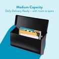 thumbnail image 3 of Architectural Mailboxes Woodlands Galvanized Steel, Medium, Wall-Mount Mailbox in Black, 3 of 9