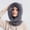 Gray, variant on Hat Scarf Set Beanie Winter Womens Soft Earflaps Hooded Thick Knitted Mouth Neck Warm for Ladies Cycling Camping Ski - Gray