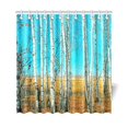 thumbnail image 1 of Cortina de Ducha ABPHQTO Birch Grove 160x180 cm Tejido de poliéster Decoración para el hogar, 1 of 3