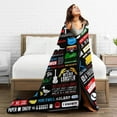thumbnail image 6 of Blanket TV Show Flannel Blanket All Season Throw Blanket for Couch Bed Soft (Black, 60x50 in), 6 of 6