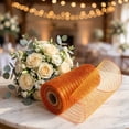 thumbnail image 4 of 1 Roll Metallic Line Deco Mesh Ribbon 6INx30FT, Metallic Foil Deco Poly Mesh Roll for Front Door Wreath Making, Craft Mesh Ribbon Roll for for Christmas Party Wedding Home Decor, 4 of 6