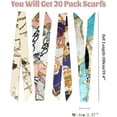 thumbnail image 2 of PTSPLLMY 2/6/10Scarf Bags for Women Handbag Scarfs Band Hair Neck Scarves Fashion Gifts, 2 of 6
