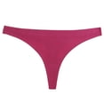 thumbnail image 3 of TrowBridge-bragas lisas simples para mujer, Tanga Sexy sin costuras, ropa interior para niña, lencería amigable con la piel, calzoncillos de satén de seda, 3 of 4