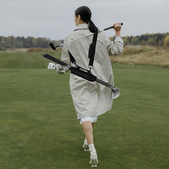 Raindrops Black Golf Bags with Comfortable Design for Holding Golf Equipment Accessories
