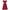 Red, variant on Mnyycxen Women Cotton Victorian A-line Dress Puff Sleeve Drawstring Ruffle Solid Long Dresses Double Layer High Waist Ball Gown
