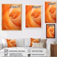 thumbnail image 4 of Designart "Vibrant Tangerine Coil" Abstract Spirals Floater Framed Canvas Wall Art, 4 of 5