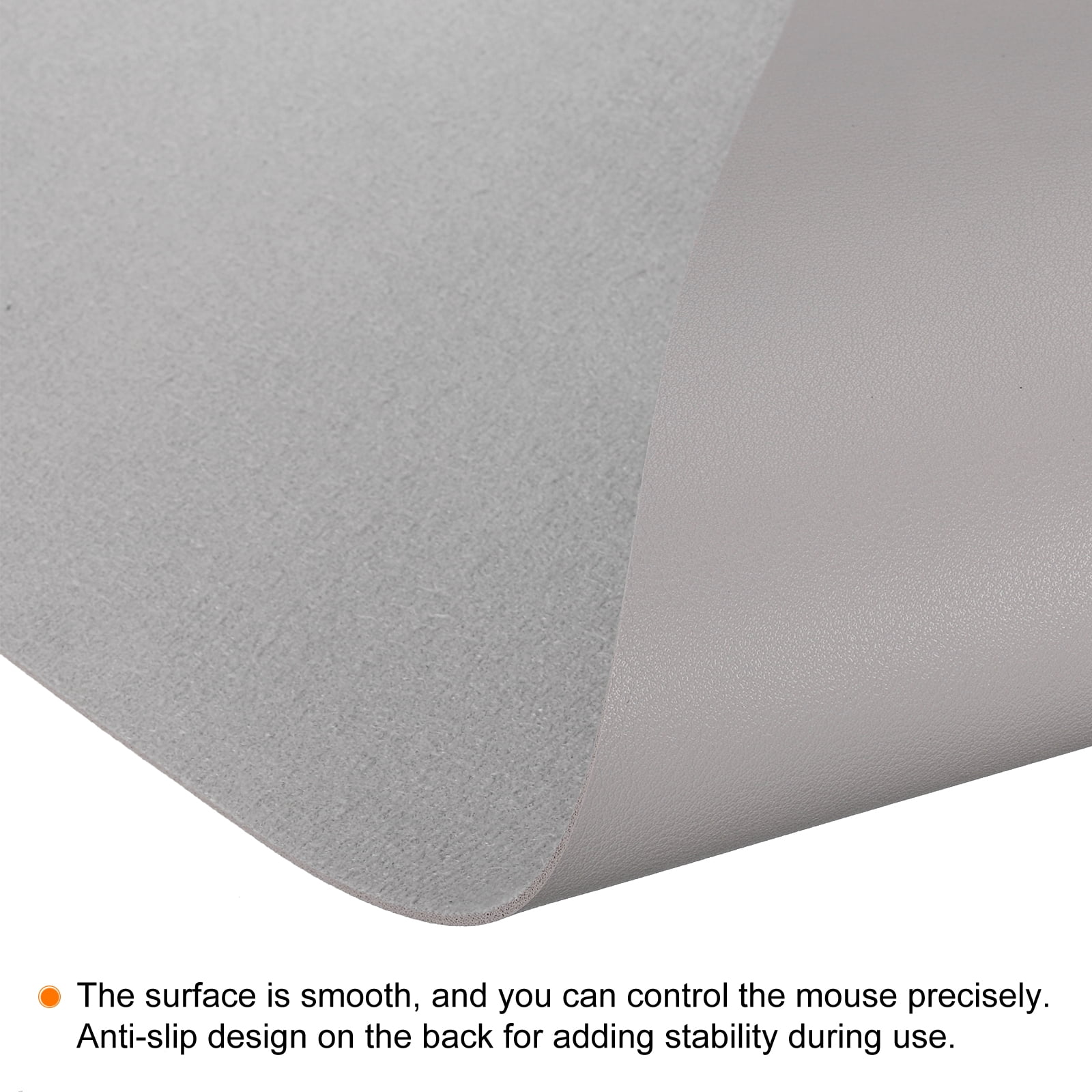 Unique Bargains Desk Mat Protector Non-Slip Mouse Pad for Office Home Gray 30x60