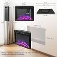 thumbnail image 3 of Resenkos Fireplace Heater,Electric Fireplace, 26 Inch Recessed Electric Fireplace with Adjustable Flame Brightness, 3 of 9