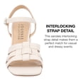 thumbnail image 4 of Journee Collection Womens Gibssen Ankle Strap Covered Block Heel Sandals, 4 of 5