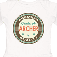 thumbnail image 4 of Inktastic Archer Premium Vintage Boys or Girls Long Sleeve Baby Bodysuit, 4 of 5