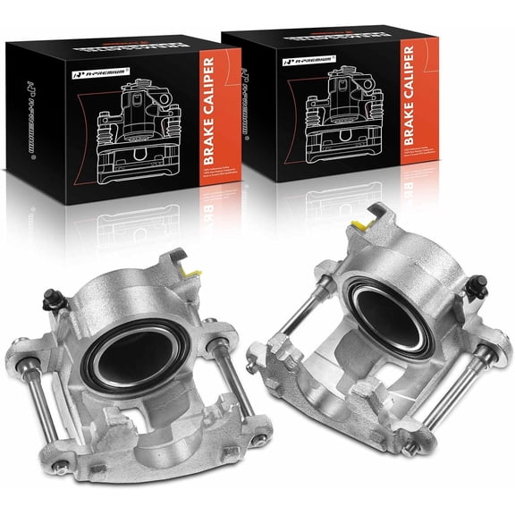 A-Premium Front 2PCS Disc Brake Caliper Assembly Compatible with Chevy, GMC, Buick, Avanti, Isuzu, Oldsmobile and Pontiac Models- S10 Blazer, Malibu, Camaro, LLV, S15 Jimmy, Sonoma, Regal - RWD Only
