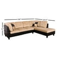 thumbnail image 3 of Star Home Living Corp Chris Microfiber Fabric Right Facing Sectional in Beige, 3 of 5