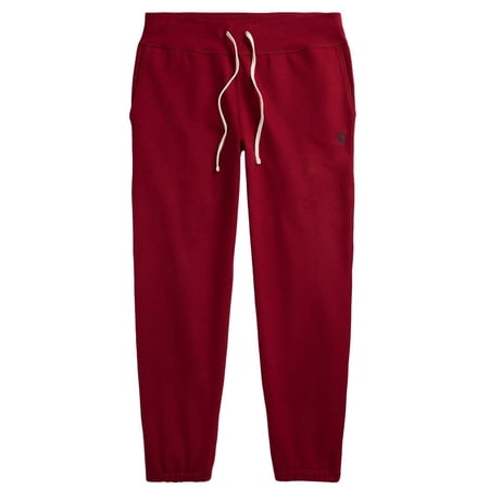 POLO RALPH LAUREN Men's Athletic Fleece Elastic Band Bottom Sweatpants (3X-Large Big, Red Wine)