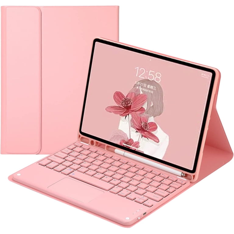 Timoom iPad Keyboard Case with Trackpad, Detachable Bluetooth