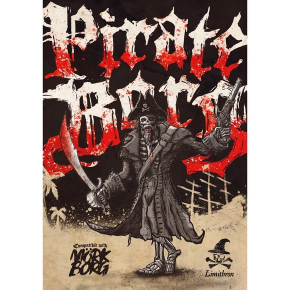 Book Free League Pirate Borg Core Rulebook RPG de tapa dura