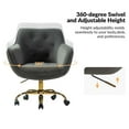 thumbnail image 3 of HULALA HOME Galera Swivel Task Chair with Height Adjustable by  GREY, 3 of 7