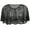 Black, variant on Shrug Capelet Bolero Accessory for Vintage 1930's Roaring 20s Gala Event Parties
