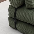 thumbnail image 2 of Folding Sofa Bed, Convertible Sleeper Chair with Pillow Foldable Mattress with Back Support, Portable Fold Out Chair Bed Comfy Floor Sofa Lounge for Living Room Bedroom, Single (Green), 2 of 11