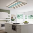 thumbnail image 3 of Farmhouse Blue Grey Brown Magnetic Fluorescent Light Covers for Ceiling Lights 2 x 4 Feet, Vintage Ombre Wooden Office Classroom Kitchen Drop Ceiling Light Covers Lighting Filters Shade Panel 1 Pack, 3 of 9