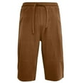 thumbnail image 6 of Plus Size Men Linen Shorts,Men's Linen Cotton Shorts Casual Elastic Waist Drawstring,Quick Dry Lightweight Summer Beach Shorts,Mens Linen Shorts Drawstring, 6 of 6