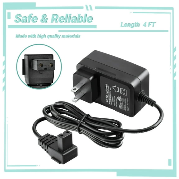 Yolmary 12.6V 1A 2-Prong AC/DC Adapter Compatible for Aiper Smart AIPURY600 AIPURY 600 Cordless Automatic Robotic Pool Vacuum Cleaner 2600mAh Lithium Ion Battery Xinsu Global XSG1261000US Charger