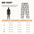 thumbnail image 2 of Salouo Bird Print Women's Pajama Pants Casual Loose Sweatpants PJs Flowy Pants Drawstring Palazzo for Women Wide Leg Pants Lounge Pajama -X-Large, 2 of 8
