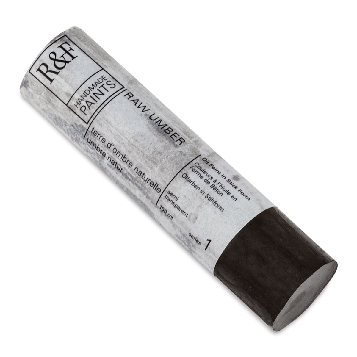 R&F Handmade Paints Pigment Stick, 100ml, Raw Umber