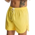 thumbnail image 4 of Franhais Men's Quick Dry Sports Shorts, Solid Color Drawstring Elastic Waist Breathable Boxer Short Pants for Fitness, Running, 4 of 9