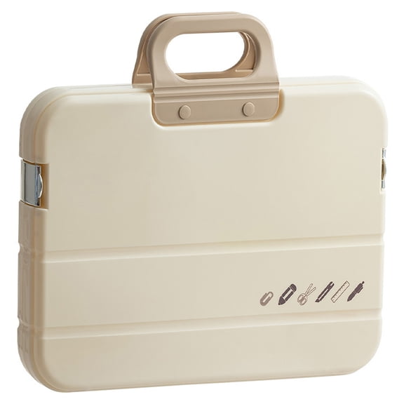 A 4 File Storage Box with Handle Document Box Plastic File Box File Document Bag for Document Organization