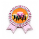 thumbnail image 1 of Flash para celebrar el halo feliz Insignia broche Medalla rosa premiada, 1 of 3