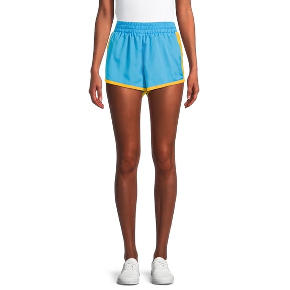 PSK Collective Colorblock Drawstring Elastic Waistband Short (Women) Size: XS Moisture Wicking