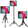 Universal Tablet Tripod Mount + Universal Smartphone Mount for All iPhone and iPad Devices with