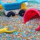 thumbnail image 4 of Perlas de relleno con peso de pellets de polietileno para juegos sensoriales, arena para niños, 5 paquetes, piedras de colores, ver detalles, juguetes de plástico para niños, 4 of 6