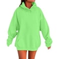 thumbnail image 2 of Green Womens Sweaters Womens Oversized Winter Cotton Sweatshirts Pullover 2025 Fashion Tops Trendy Outfits Fall Outfits for Women 2025, 2 of 6