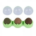 thumbnail image 1 of Juego de 3 bolas de hierba gatera Strade Fareast Limited juguete Interactivo Ligero para gatos Color verde, 1 of 8